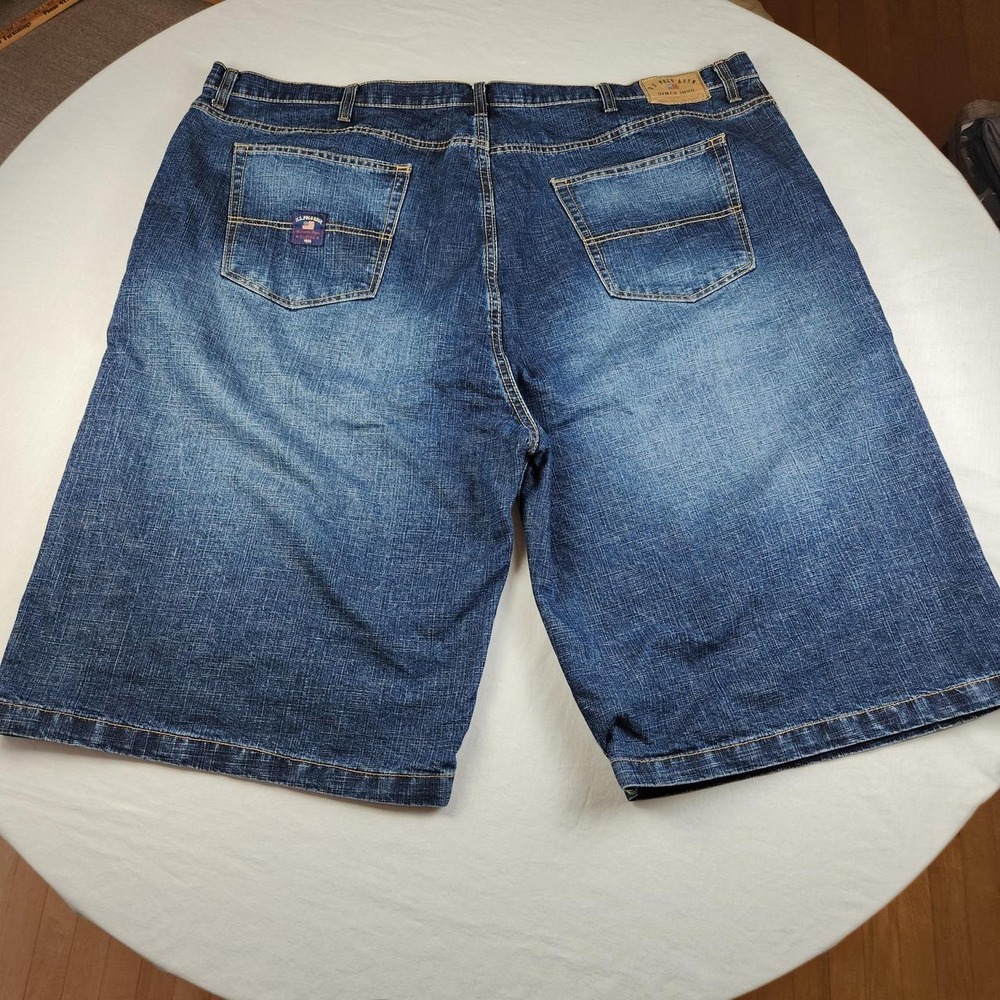 US Polo Assn Mens Blue Denim Jeans Shorts Jorts Size 50 Vintage Y2K Baggy Skater